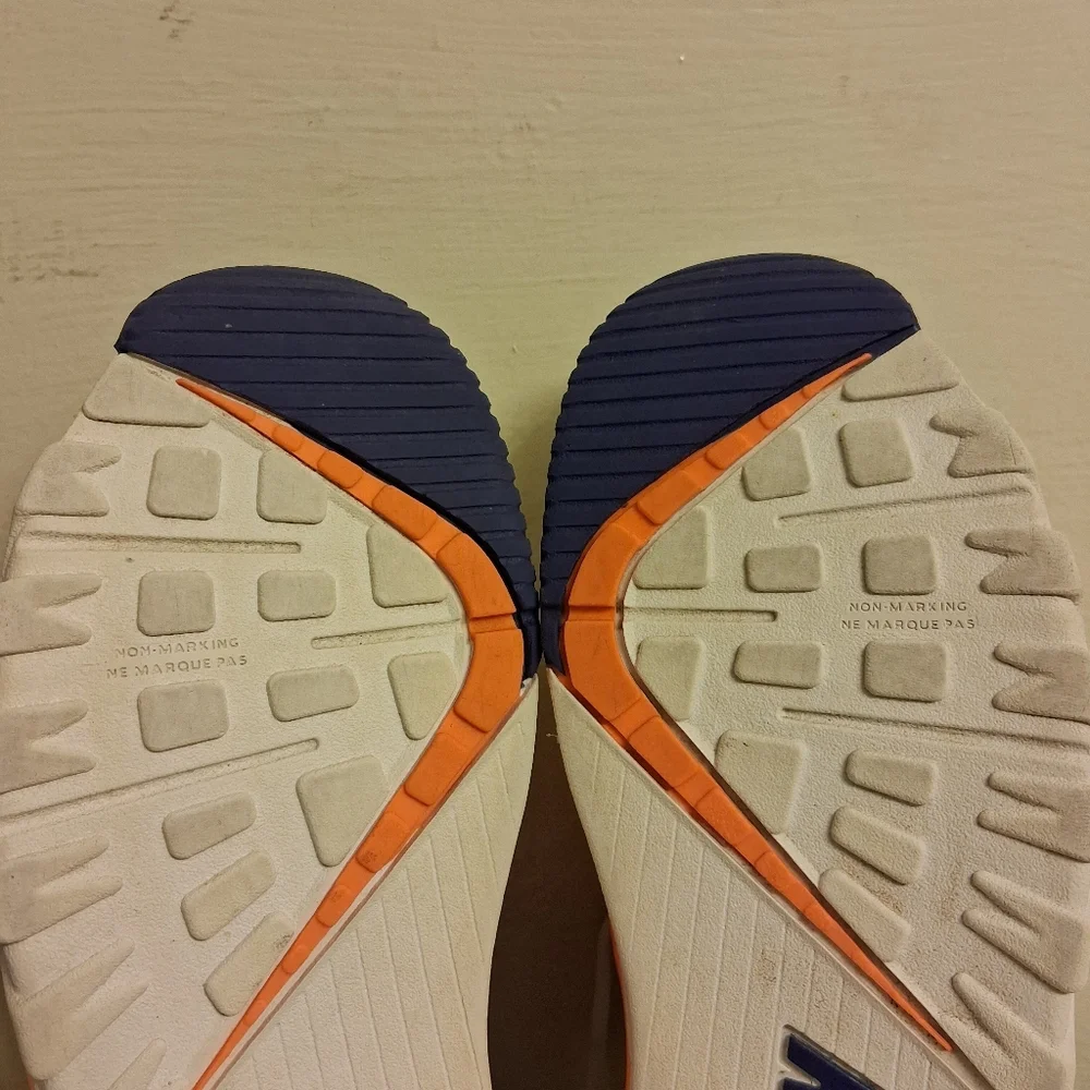 Nike Kids' White and Orange Sneakers Size 3.5 Y - DV 2233-100 YOUTH